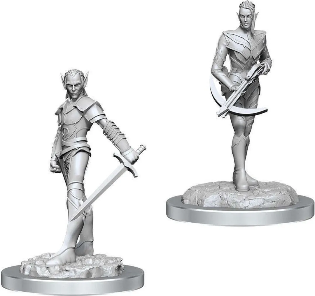 Wizkids D&D Nolzur's Marvelous Miniatures Drow Fighters