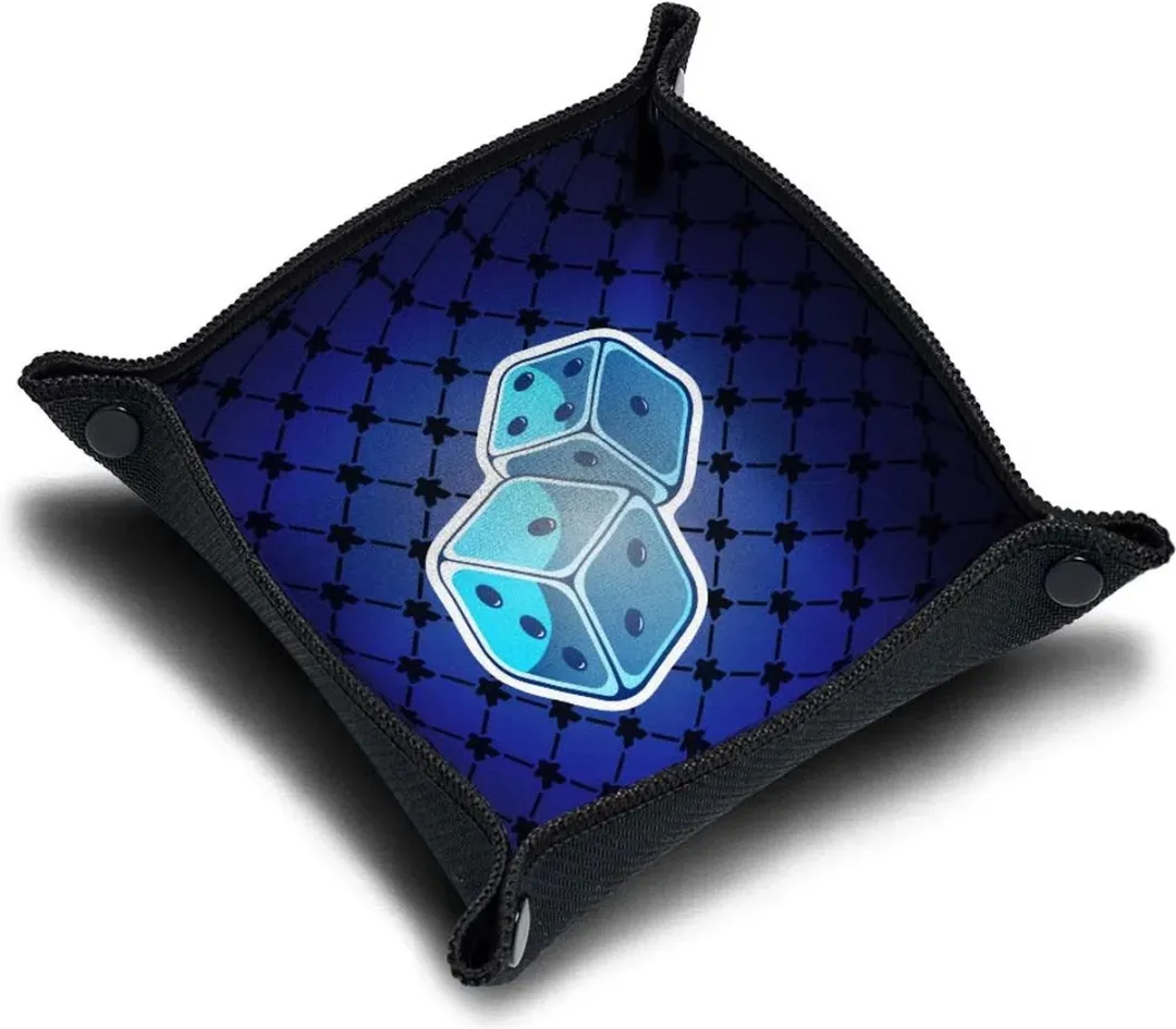 Geronimo Games Dice Tray Roller Blue