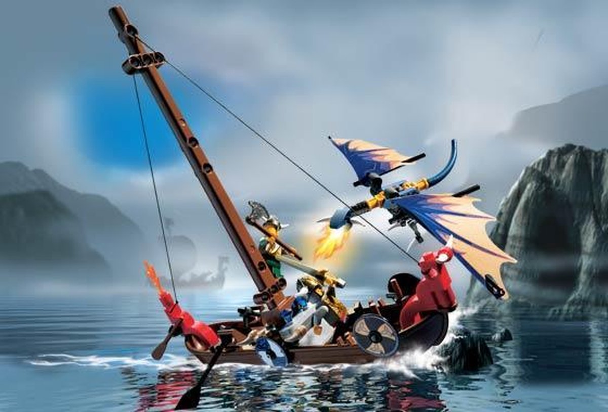 LEGO 7016 Vikings - Viking Boat vs. the Wyvern Dragon