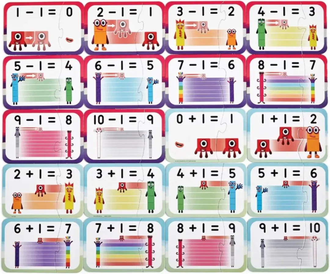 Learning Resources Number Blocks Puzzelset 1000 Stuks - Optellen & Aftrekken