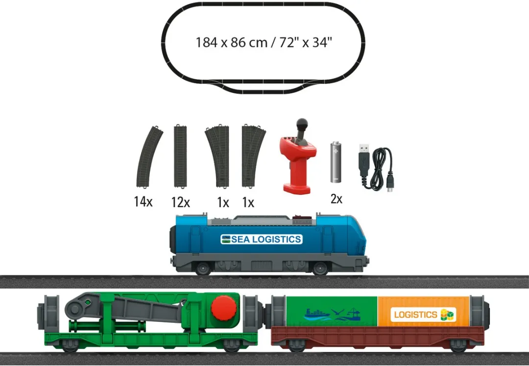 Märklin H0 Startset Containerlogistiek 29349 - Multicolor
