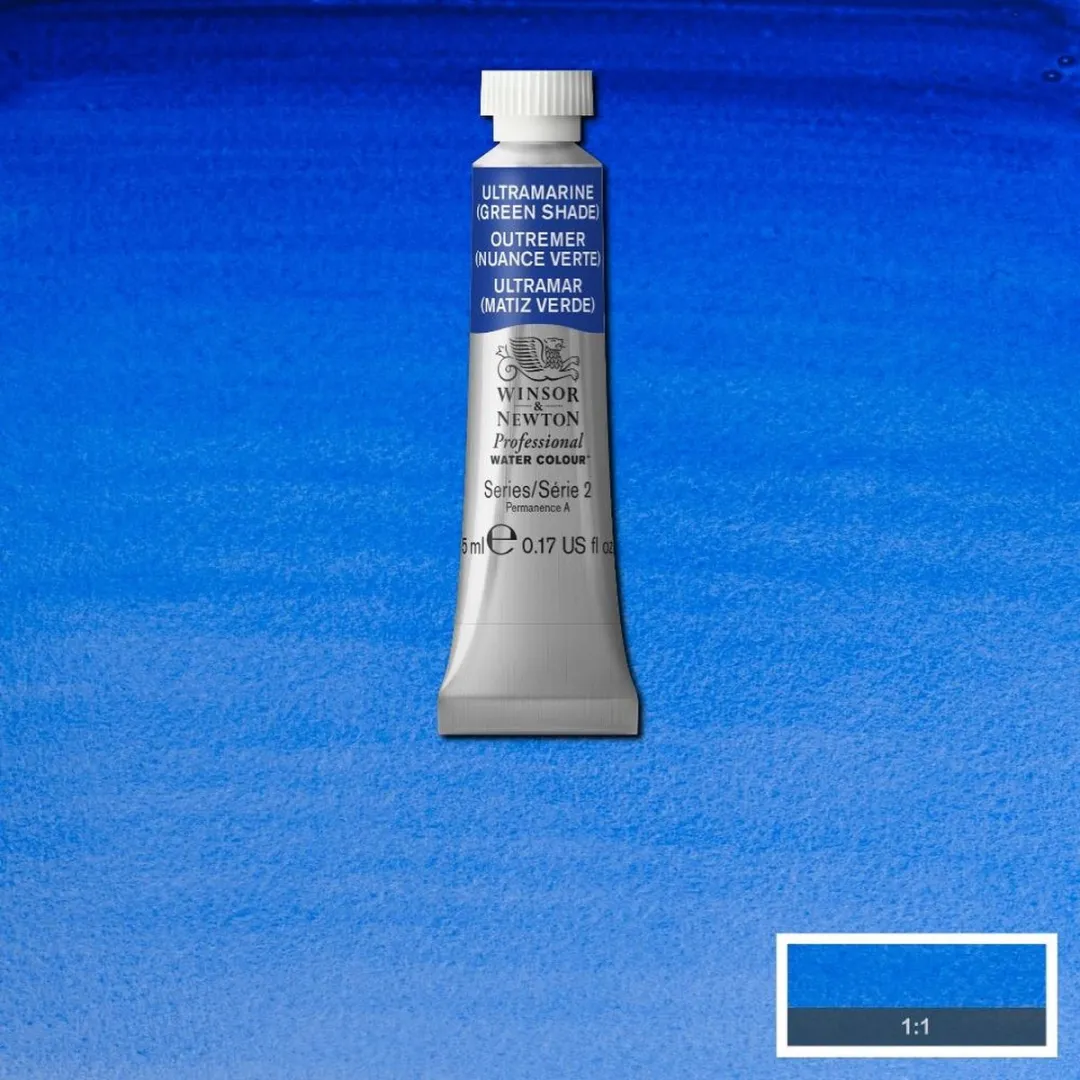 Winsor & Newton Professional Aquarelverf Ultramarine (Green Shade) 5ml