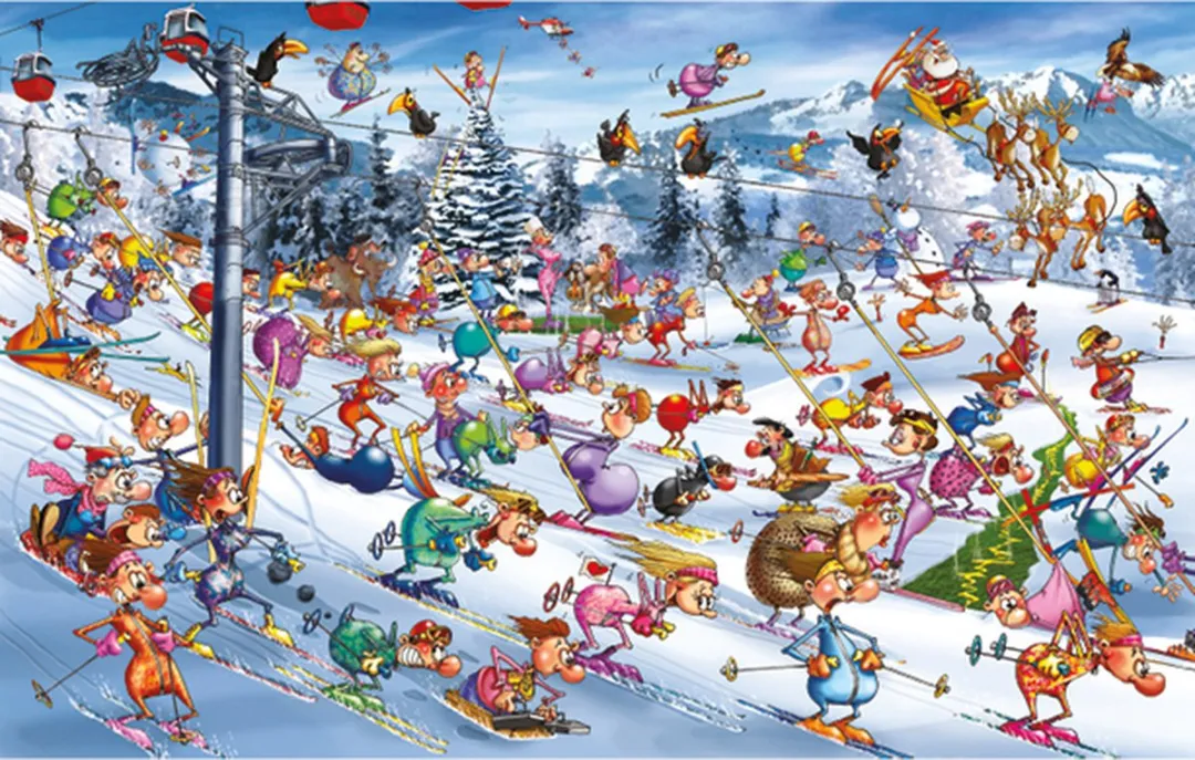 Piatnik Skiën Puzzel 1000 Stuks - Meerkleurig