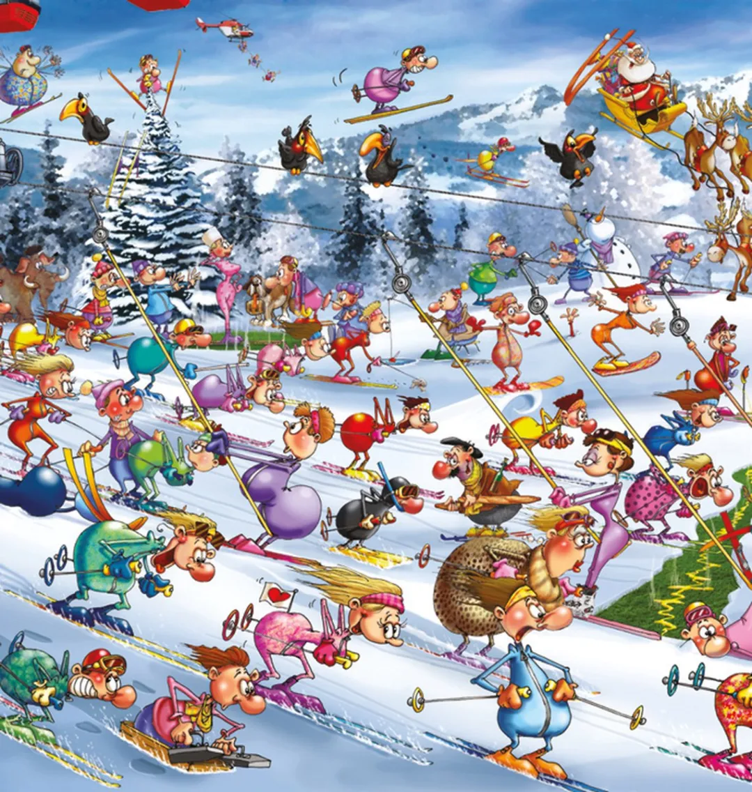 Piatnik Skiën Puzzel 1000 Stuks - Meerkleurig