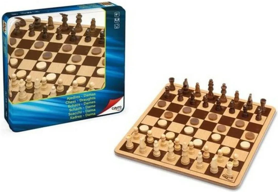 Geronimo Games Cayro Houten Schaken & Dammen Set