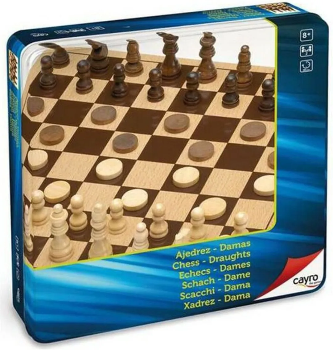 Geronimo Games Cayro Houten Schaken & Dammen Set