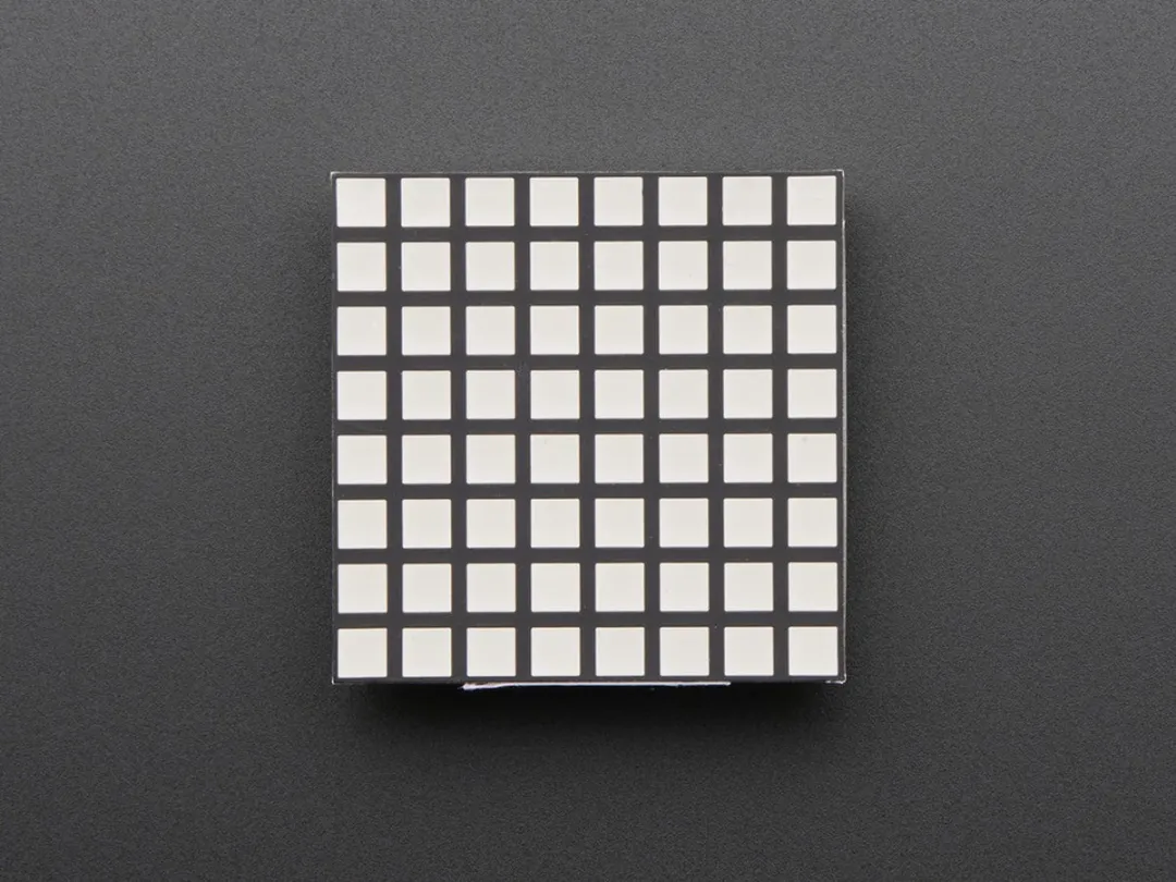 Adafruit 1.2 inch 8x8 Matrix Square Pixel 1818 - Amber