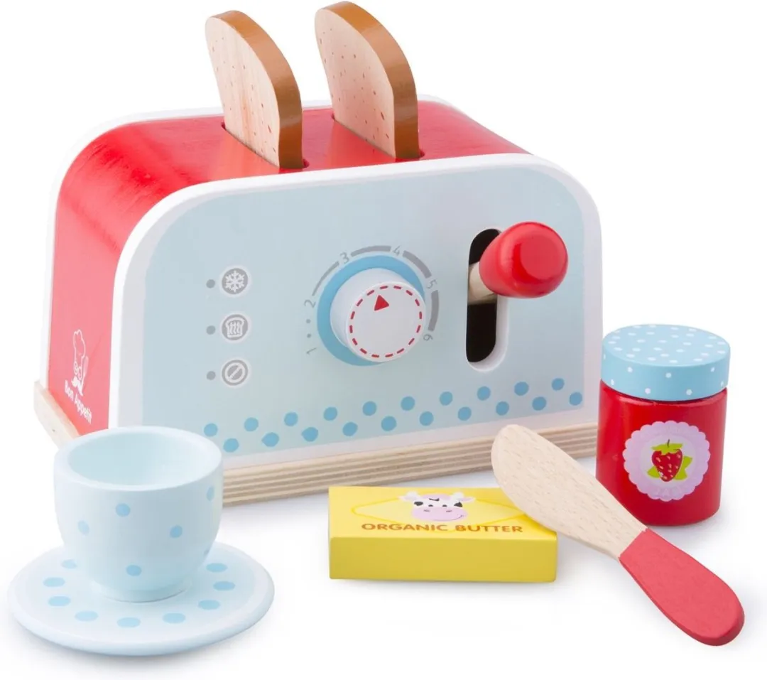 New Classic Toys Houten Broodrooster Speelgoedset