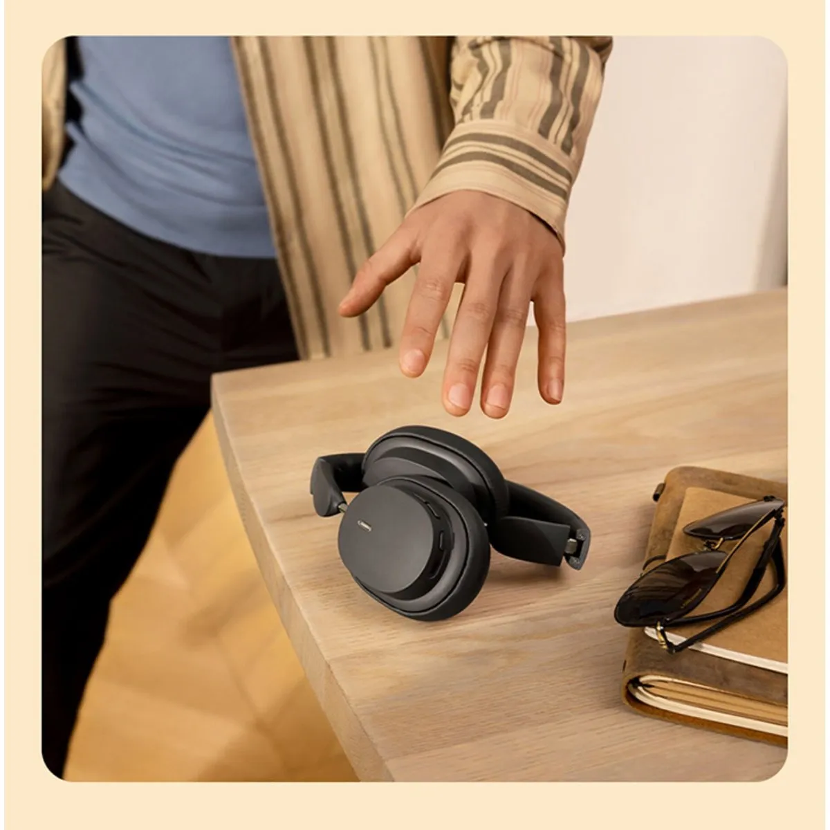 Baseus A00024601113-00 Bluetooth Hoofdtelefoon - Black