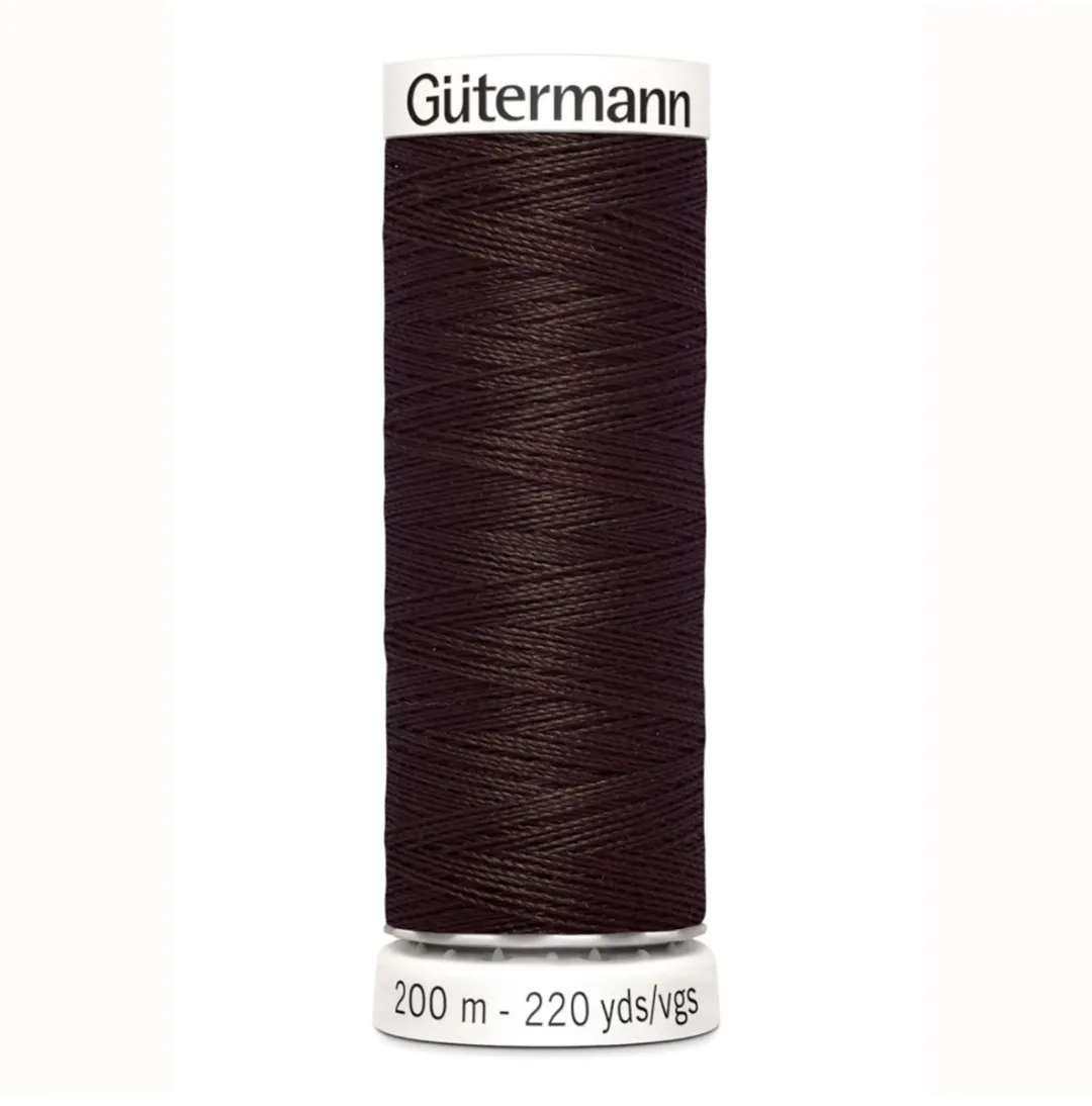 Gutermann Polyester Naaigaren 200m - Bruin - afbeelding 6 van 6