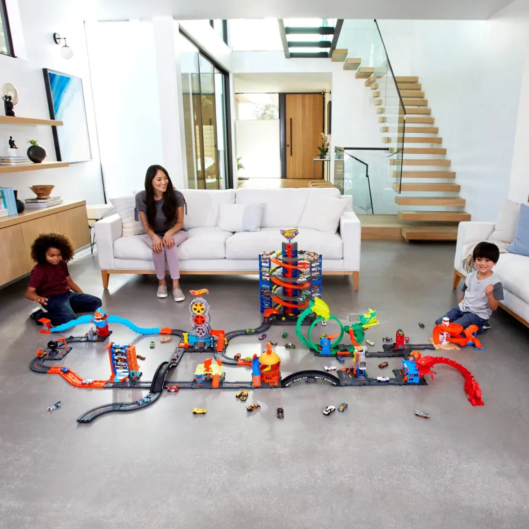 Hot Wheels Track Builder HDX78 Stuntpakket - 6 Baandelen - Meerkleurig