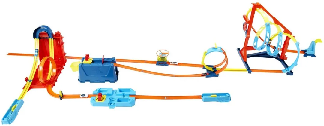 Hot Wheels Track Builder HDX78 Stuntpakket - 6 Baandelen - Meerkleurig