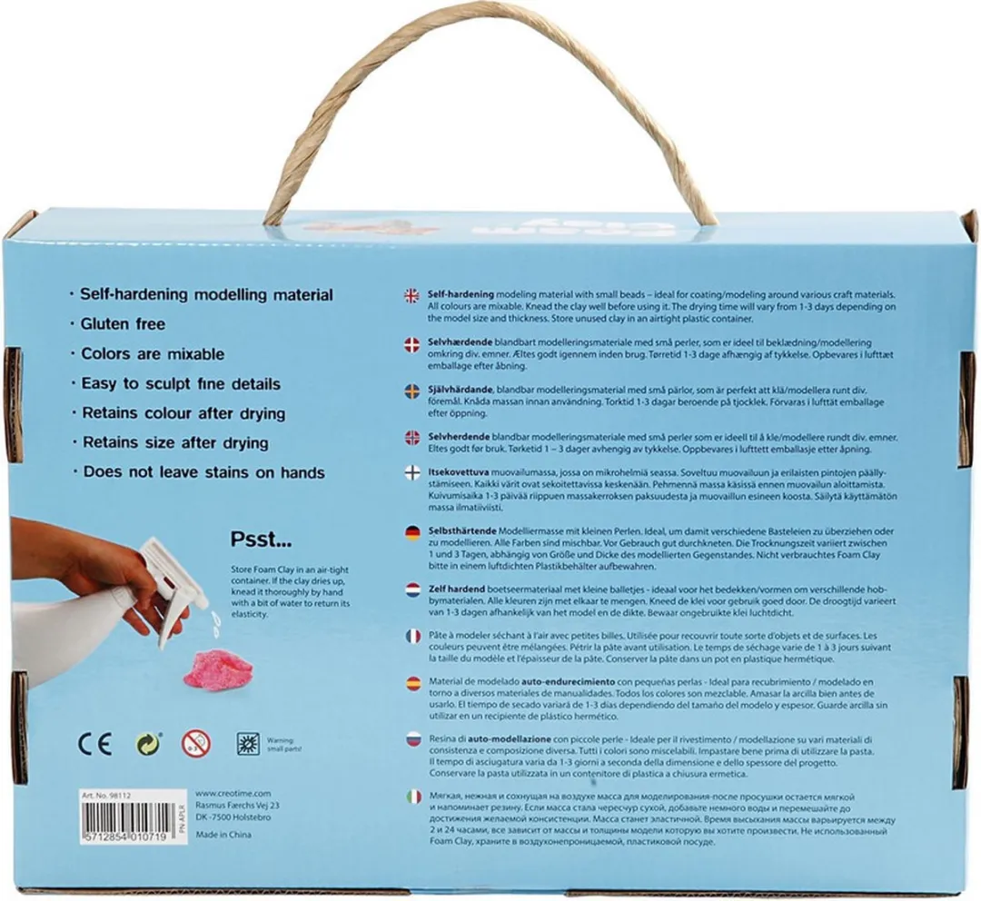 Creativ Company Foam Clay Klei Pakket - 28 Stuks - Multi