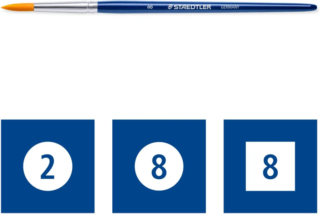 STAEDTLER Design Journey Penselen Set - 3 Maten - afbeelding 6 van 6