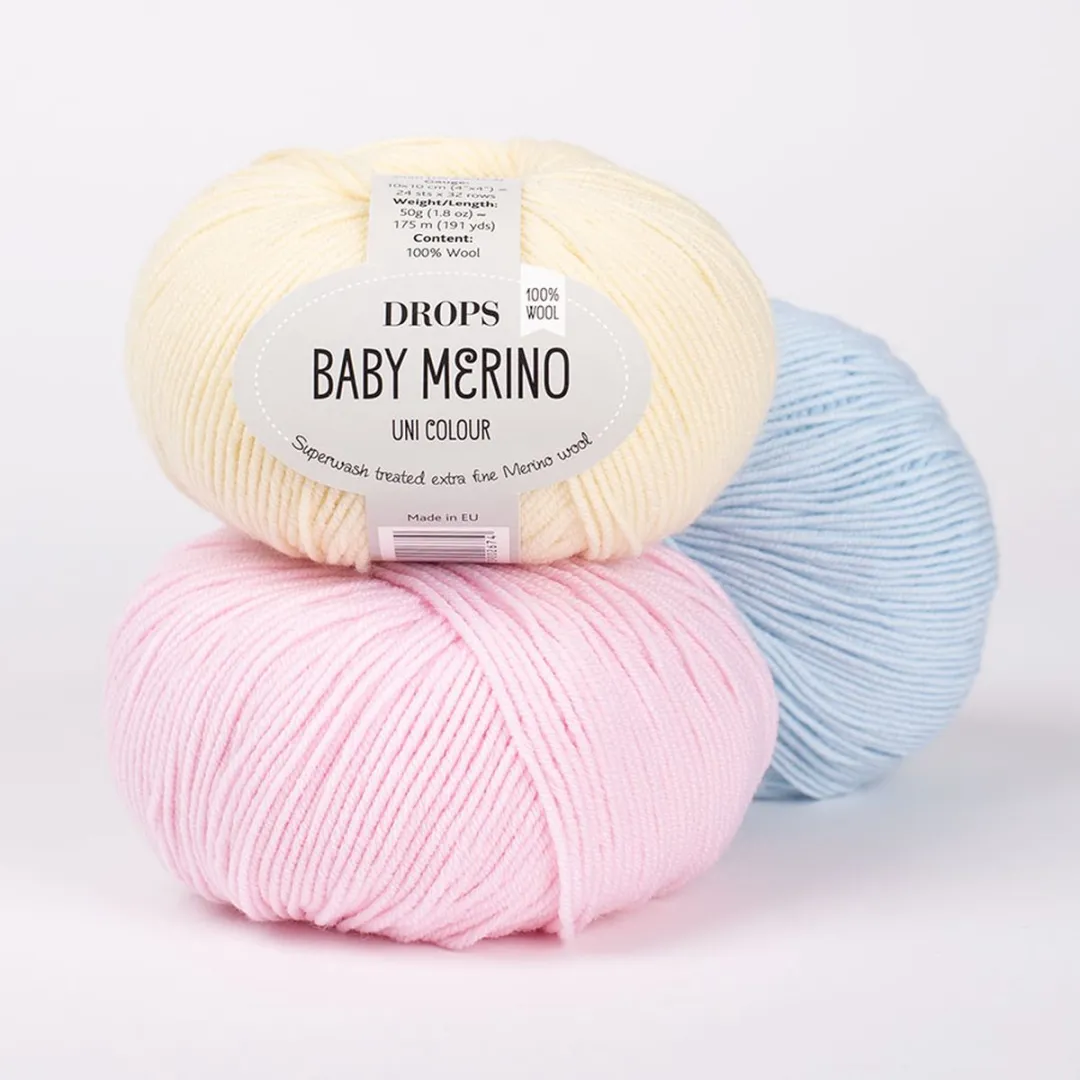 Drops Baby Merino Uni Colour Lavendelvorst Wolgaren