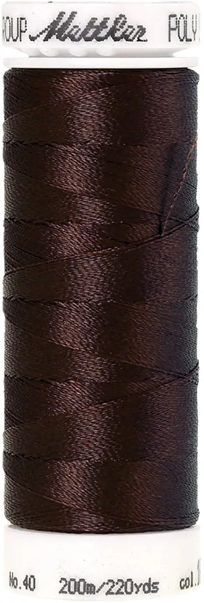 Amann Mettler Polysheen Borduurgaren 200m - Bruin