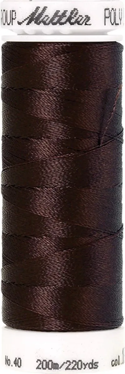 Amann Mettler Polysheen Borduurgaren 200m - Bruin