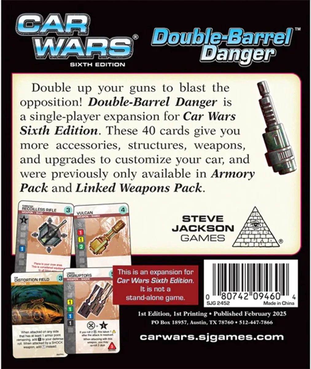 Car Wars: Double-Barrel Danger - Uitbreiding - Bordspel - Engels - Steve Jackson Games