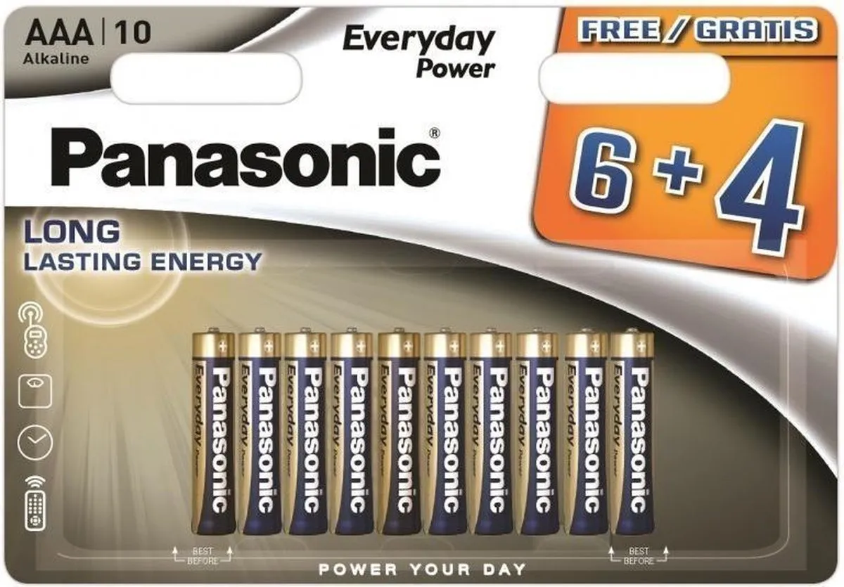 Panasonic LR03/AAA Alkaline Batterijen