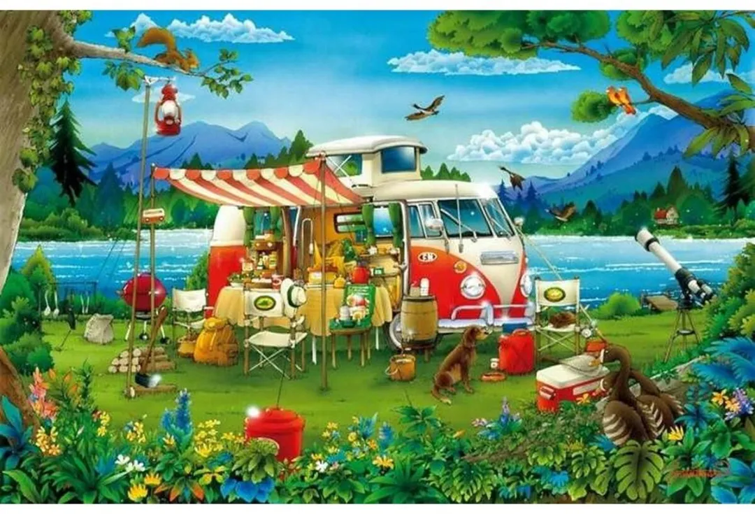 Educa Vakantie op het Platte Land Puzzel 1000 Stuks - Multicolor