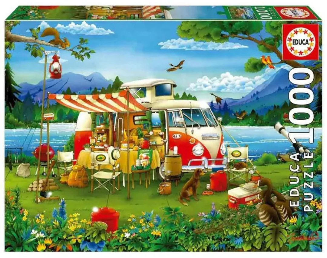Educa Vakantie op het Platte Land Puzzel 1000 Stuks - Multicolor