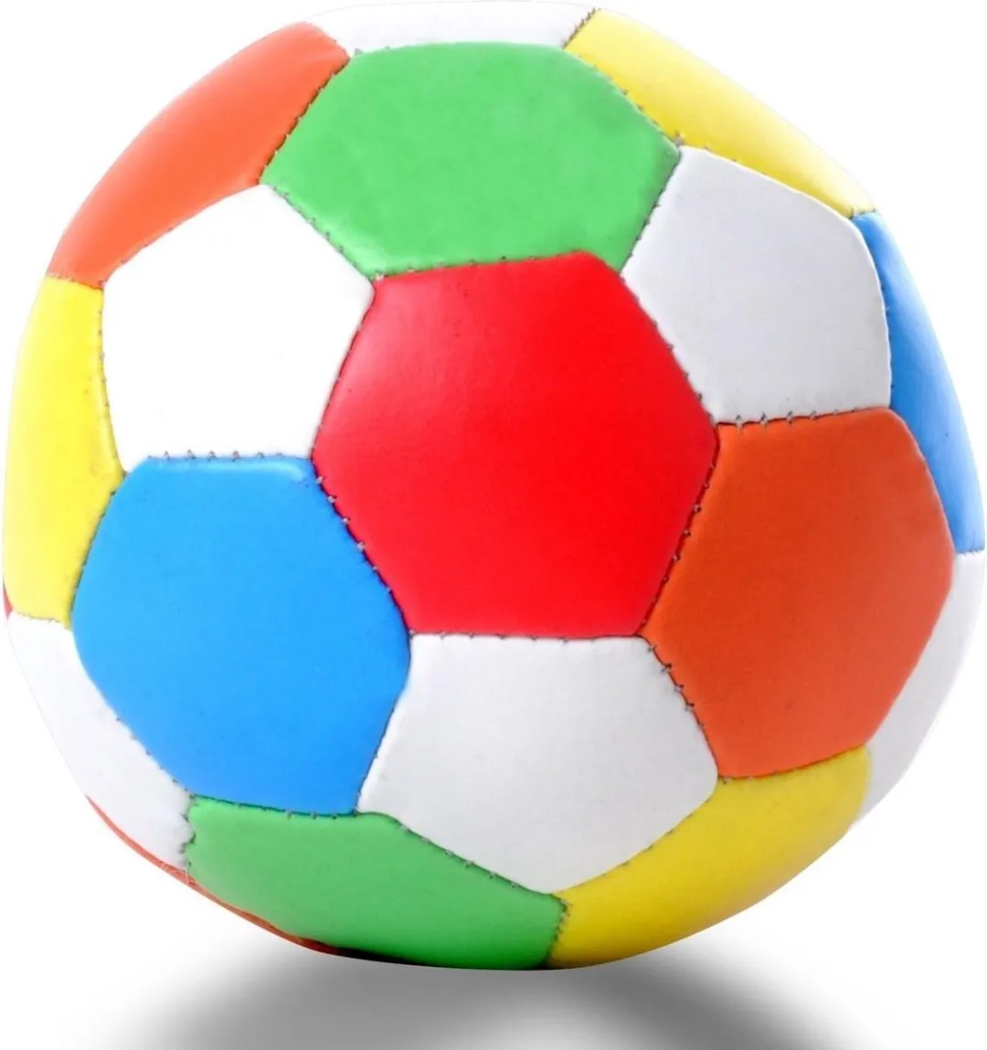Angel Toys Softbal 15cm - Wit/Groen/Geel/Rood/Geel