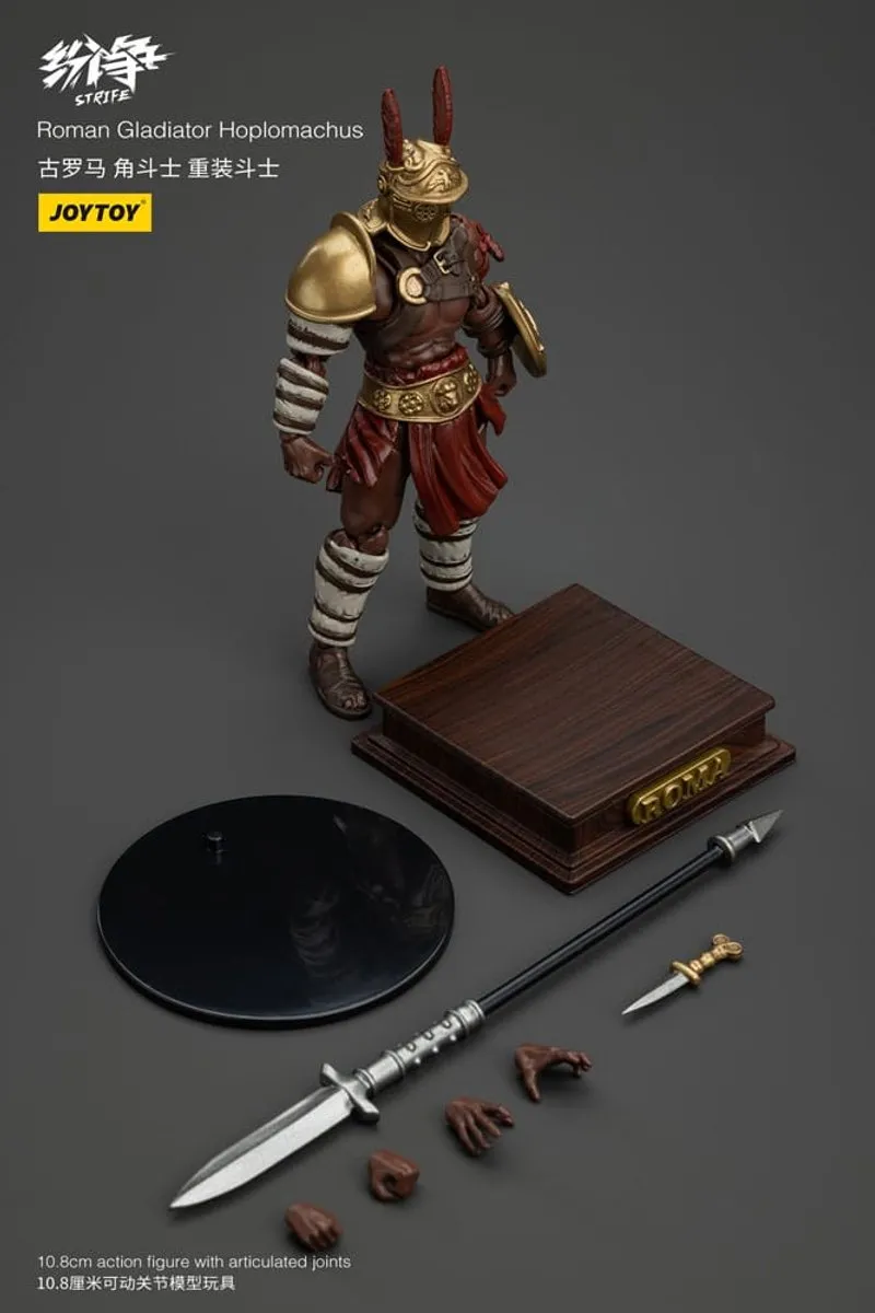 Joy Toy Strife Action Figure JT00539 Roman Gladiator Hoplomachus 11cm - Multi