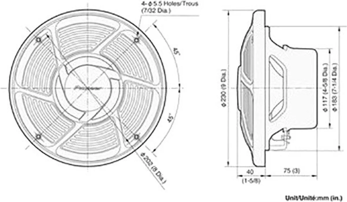 Pioneer TS-MR2040 Marine Autospeakers 200W - 2-delig Wit