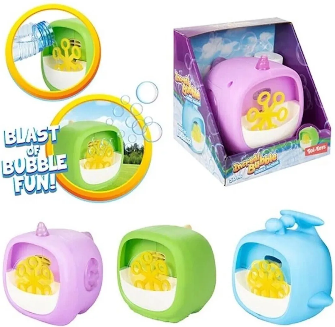 Toi-Toys Incredibubble Bellenblaasmachine Kubus - Multi kleuren
