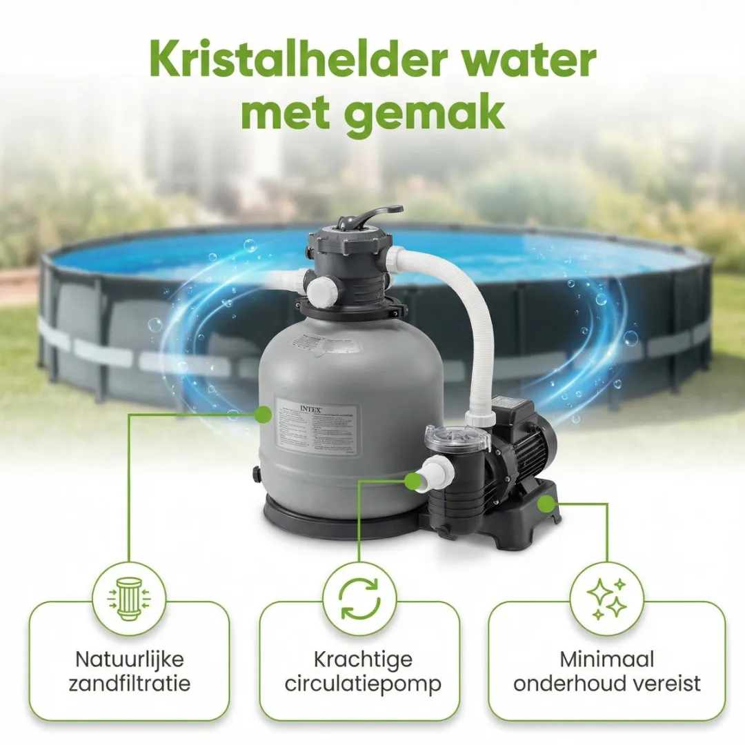 Intex Ultra XTR Frame Zwembad 610x122cm - 9-delig - Grijs