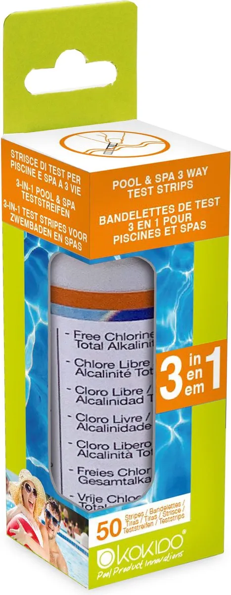 Kokido K11381 3-in-1 Teststrips - Multicolor