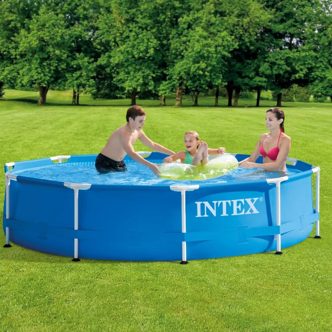 Intex 28202GN-Blauw Rond Frame Zwembad 305x76cm - Blauw