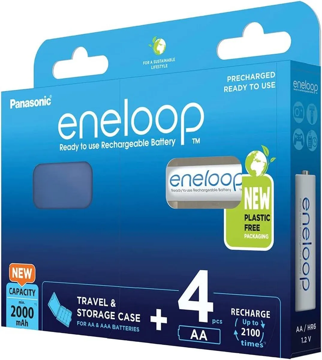 Panasonic Eneloop AA Oplaadbare Batterijen 2000mAh
