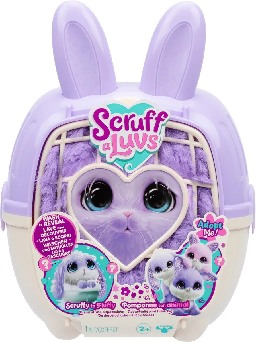 Moose Toys Scruff a Luvs Konijntje - Paars