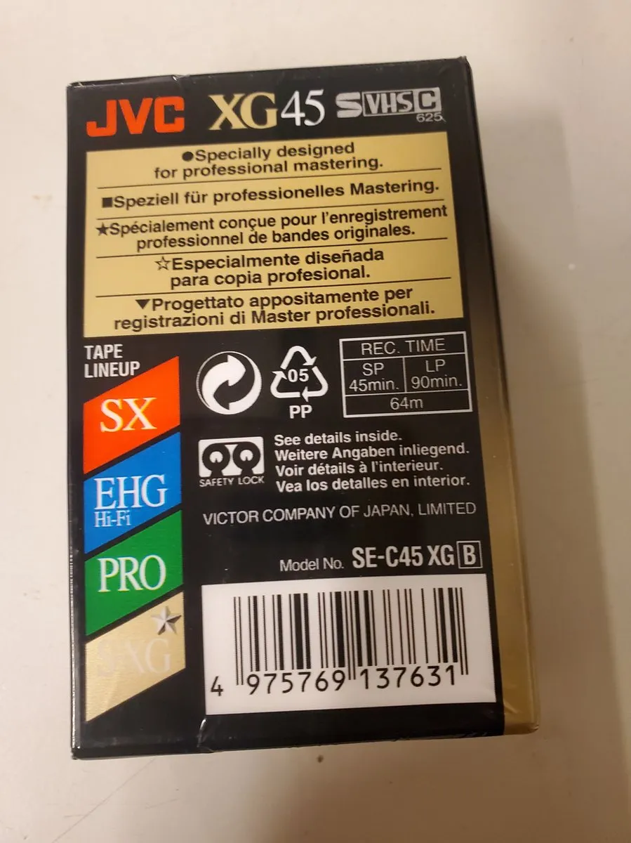 JVC SE-C45 XG VHS-C Cassette 45min