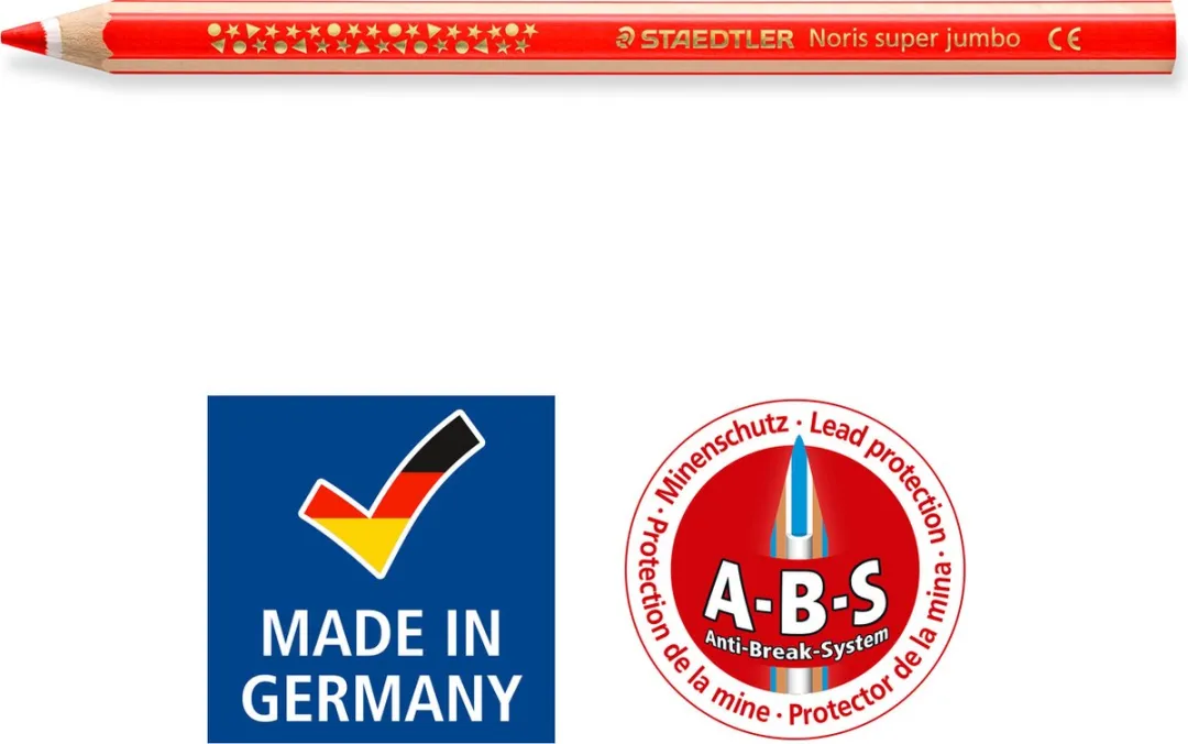 STAEDTLER Noris Super Jumbo Kleurpotlood - 12 Stuks