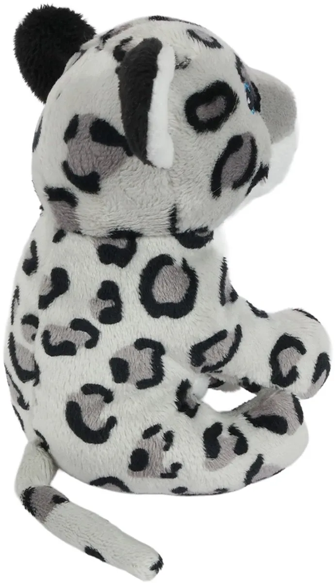 PIA Soft Toys Sneeuwluipaard Knuffel - 13cm - Crème/Bruin/Zwart