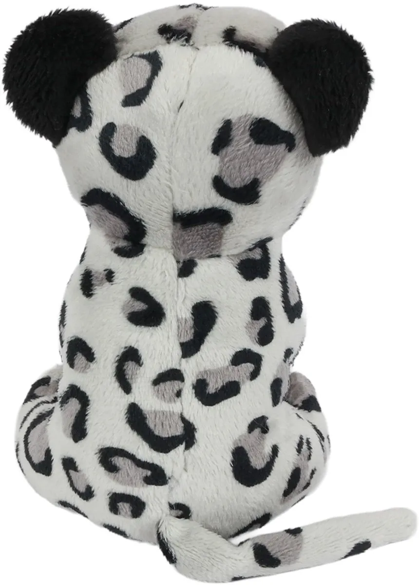 PIA Soft Toys Sneeuwluipaard Knuffel - 13cm - Crème/Bruin/Zwart
