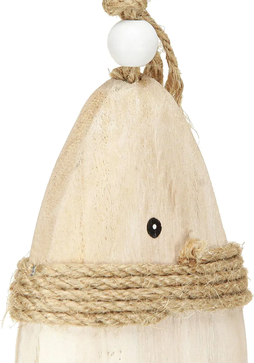 Kaemingk Houten Vis Decoratie Paulownia - 27cm - 2 Stuks