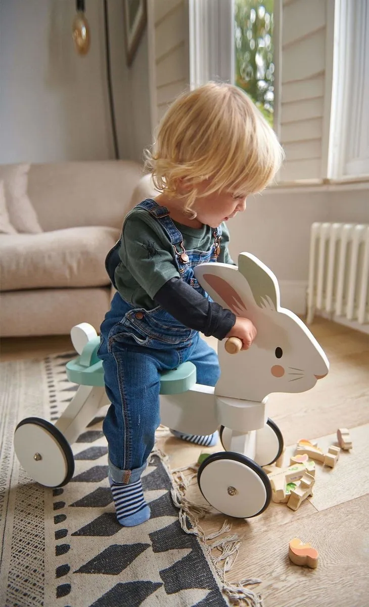 Tender Leaf Toys Loopfiets 4 Wielen - Wit - afbeelding 6 van 6