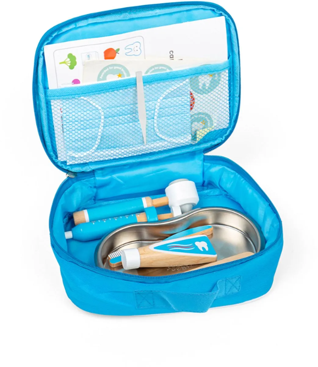 BIGJIGS Tandarts Kit - Blauw