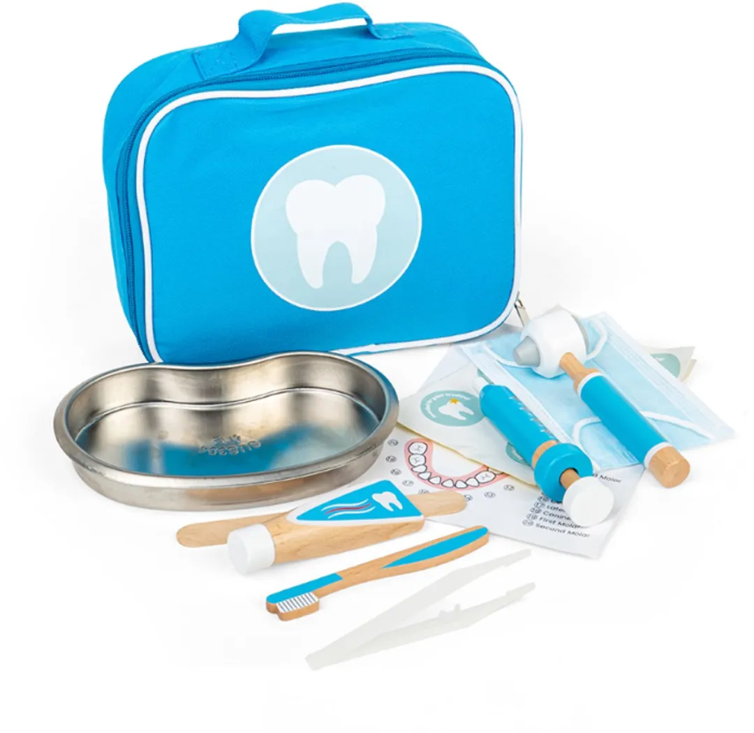BIGJIGS Tandarts Kit - Blauw