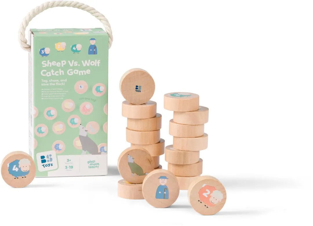 BS Toys Schaap vs. Wolf Actief Tikkerspel - Hout