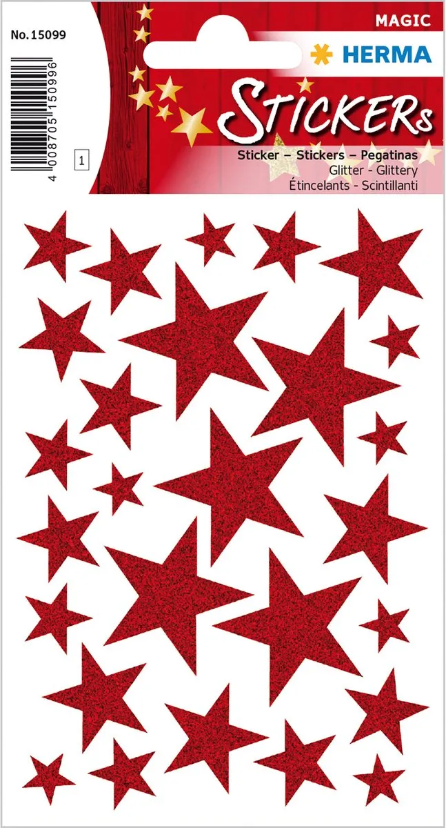 Herma Folie Stickers Rood Permanent