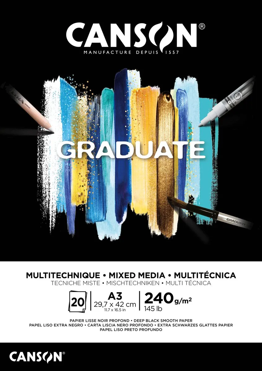 Canson Graduate Mixed Media Papier 240g A3