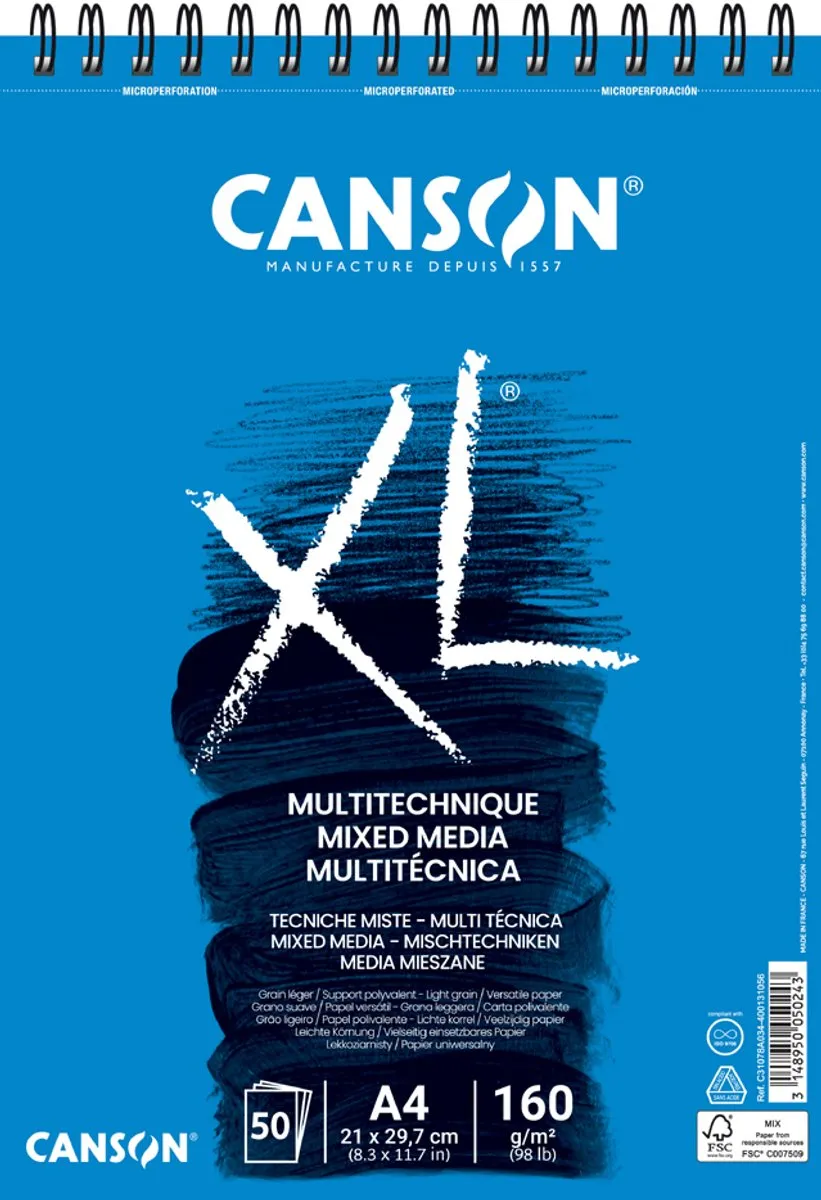 Canson XL Mixed Media Tekenblok A5