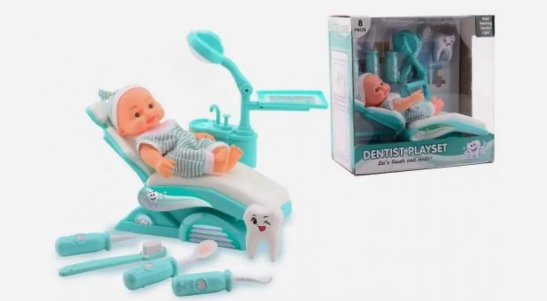 Johntoy Tandarts speelset - Met pop en stoel - Inclusief gereedschap