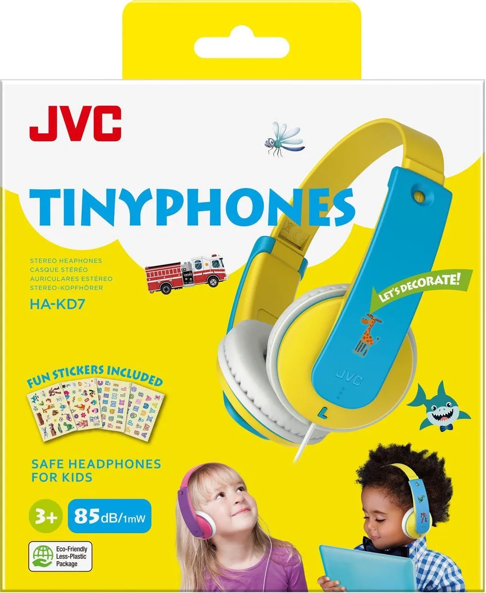 JVC HA-KD7 On-ear Koptelefoon - Geel