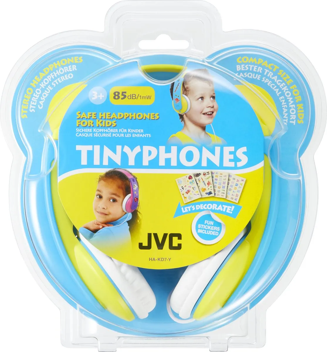 JVC HA-KD7 On-ear Koptelefoon - Geel