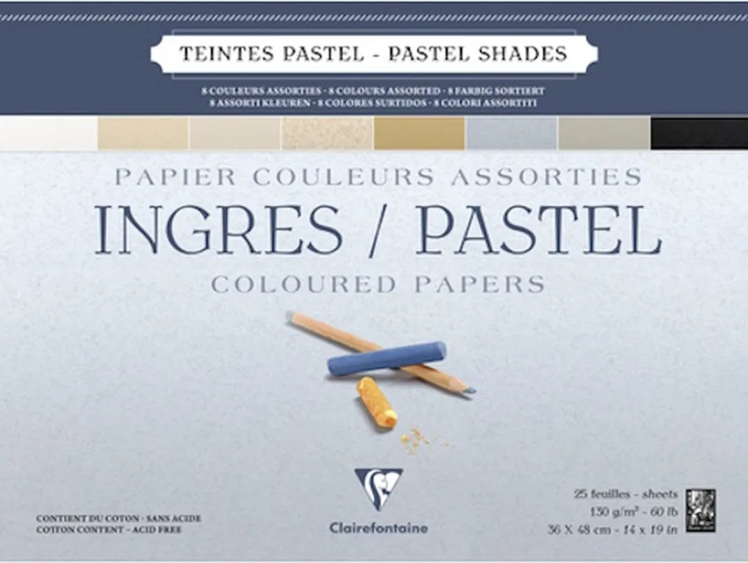 Clairefontaine Ingres Pastelblok 25 Vel